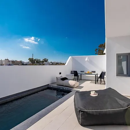 Villa Thrilling Santorini Gauche 2 Bedrooms Furnished Sun Terrace With Private Heated Pool *
